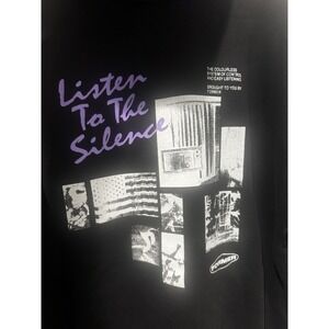 Former Merchandise Black Hoodie Surf Skate Brand Sz M Women's Listen To‎ Silence